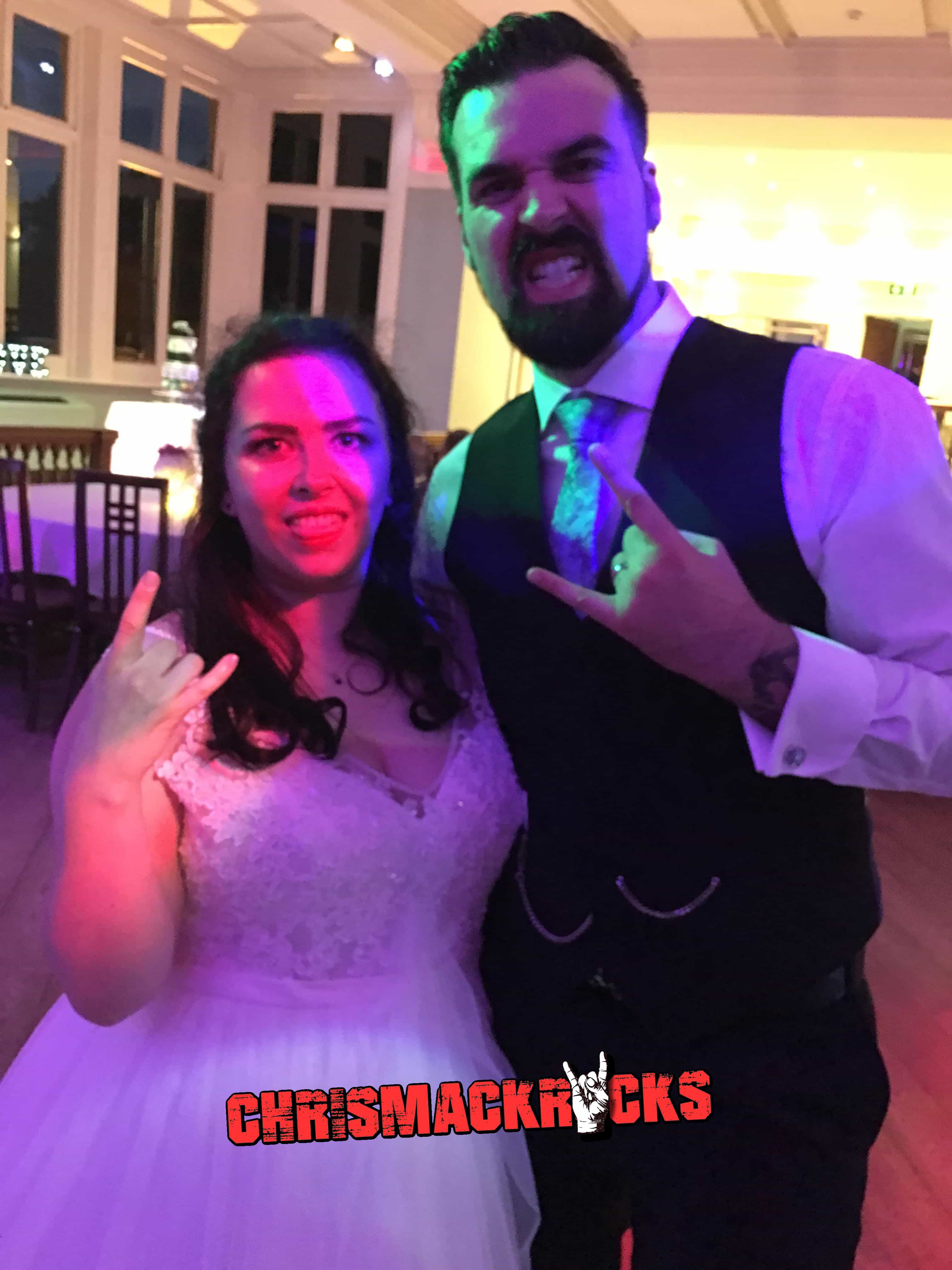 Pendrell Hall Rock Wedding of Den & Beth
