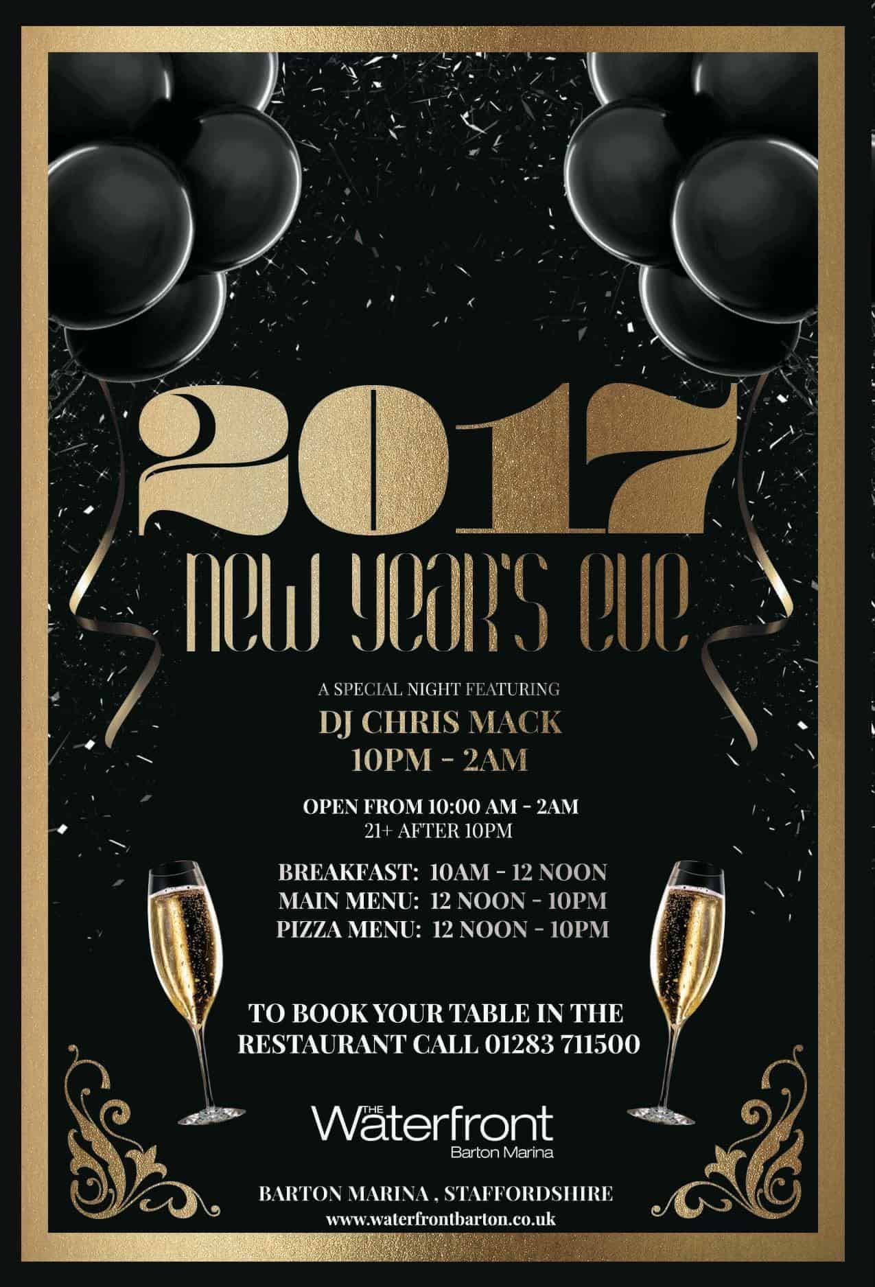 NYE @ The Waterfront Barton Marina Disco